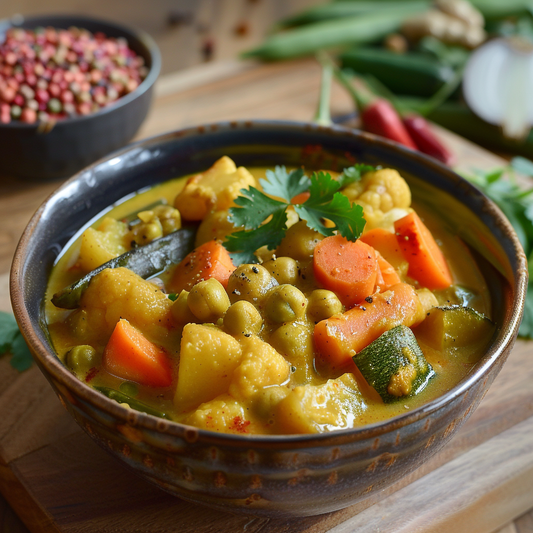 Curry de Légumes au Curcuma et au Gingembre