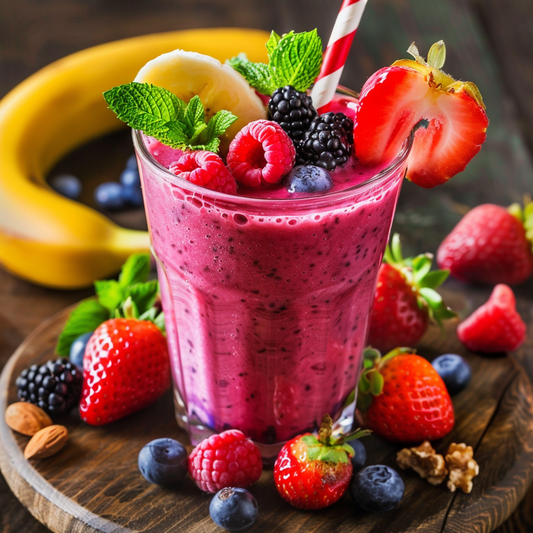 Smoothie Antioxydant à la Grenade et aux Baies