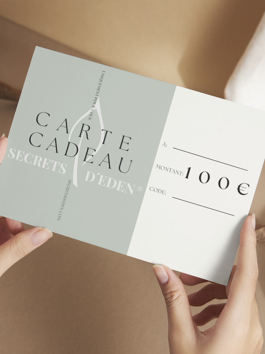 carte cadeau secrets d'éden 100 euros