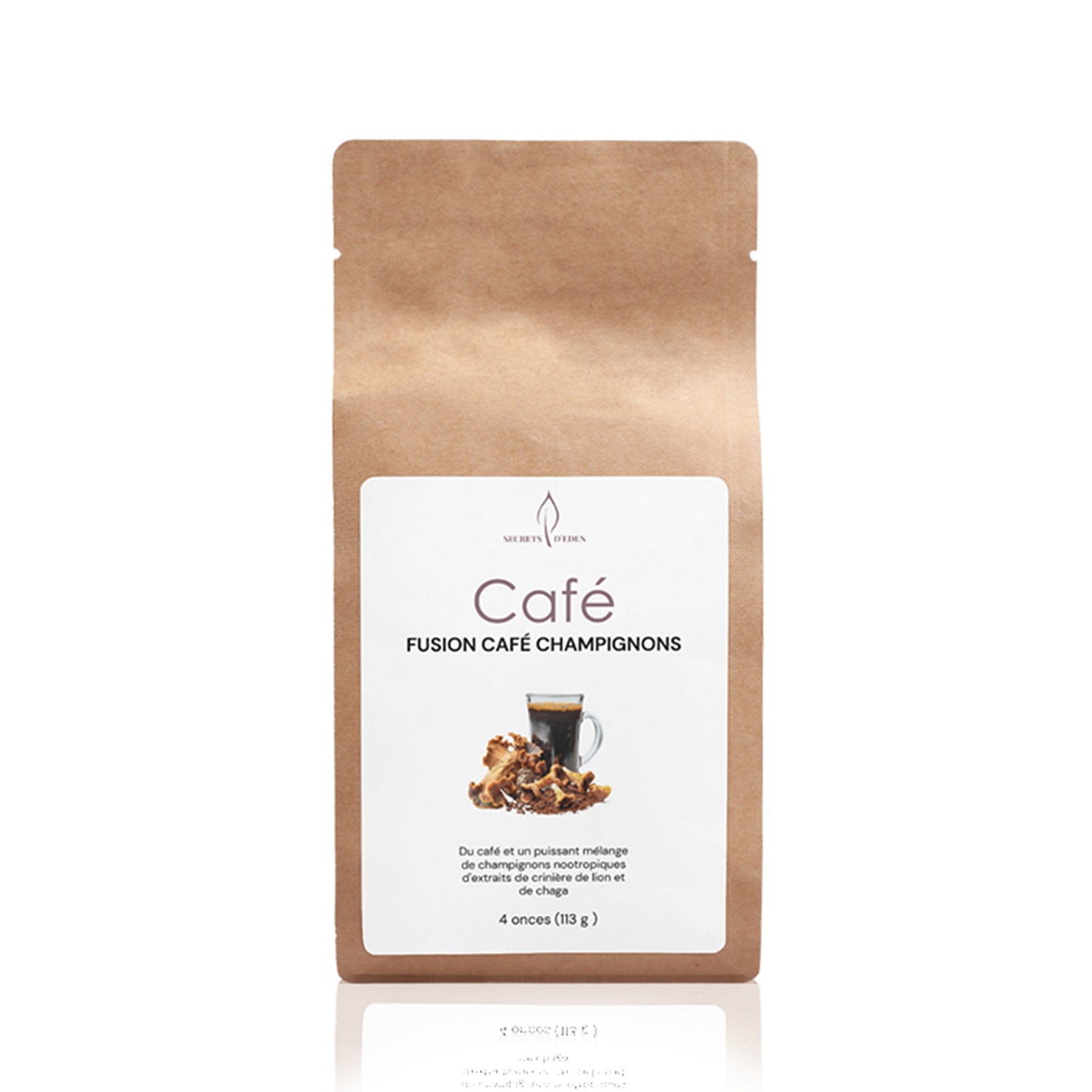 Fusion de café aux champignons - Lion's Mane & Chaga 4oz (113g)