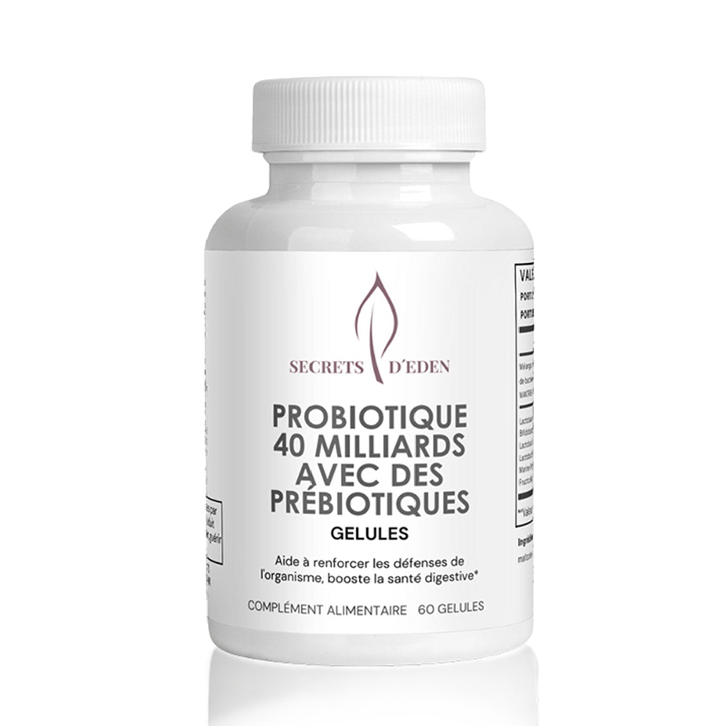 Probiotique 40 milliards avec prébiotiques