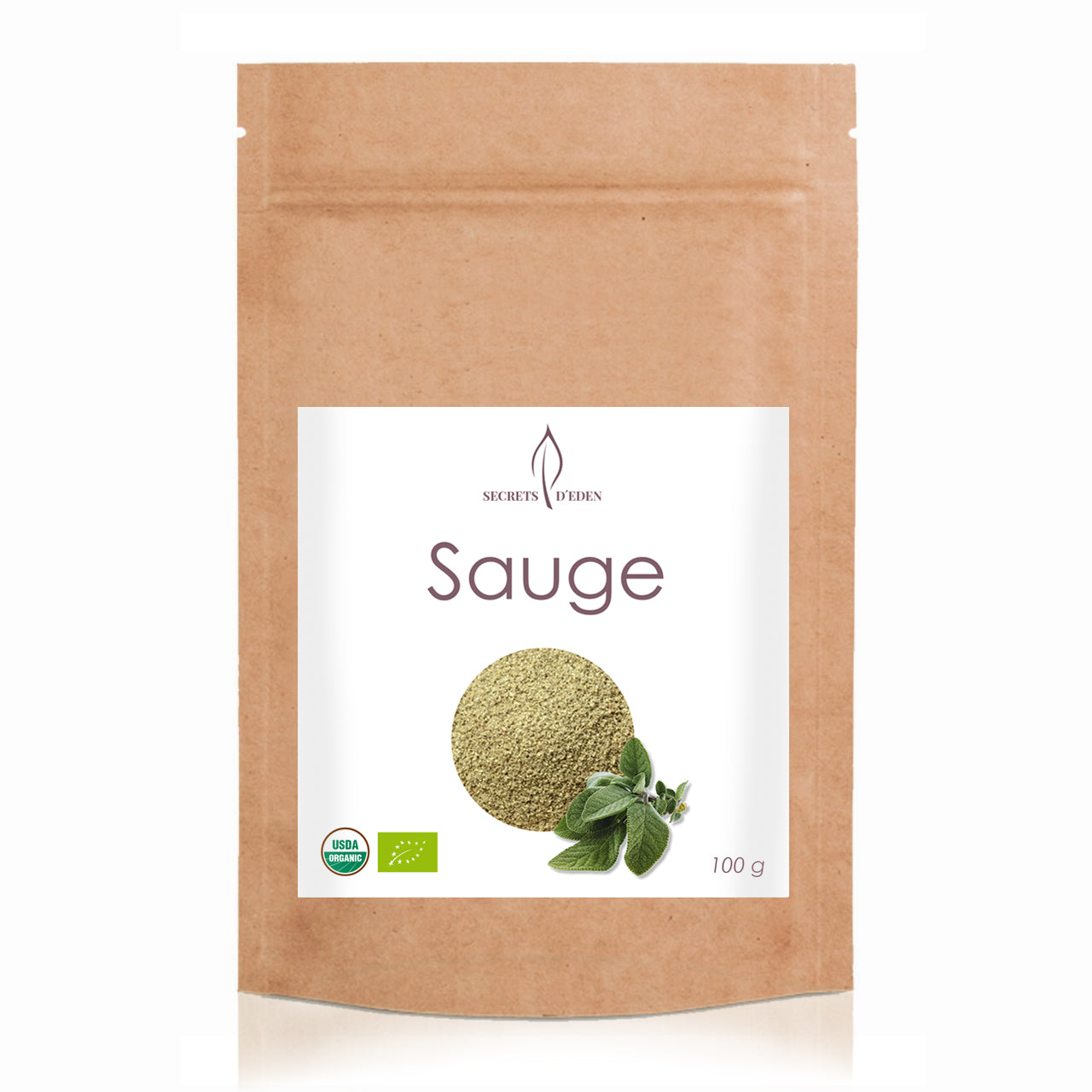 Sauge bio en poudre – Haute dose