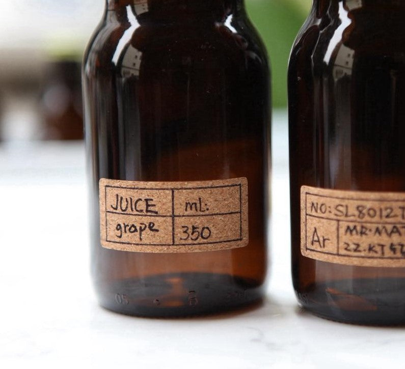 Etiquettes en bois autocollantes – stickers faits main décoratifs pour bocaux - SECRETS D'EDEN