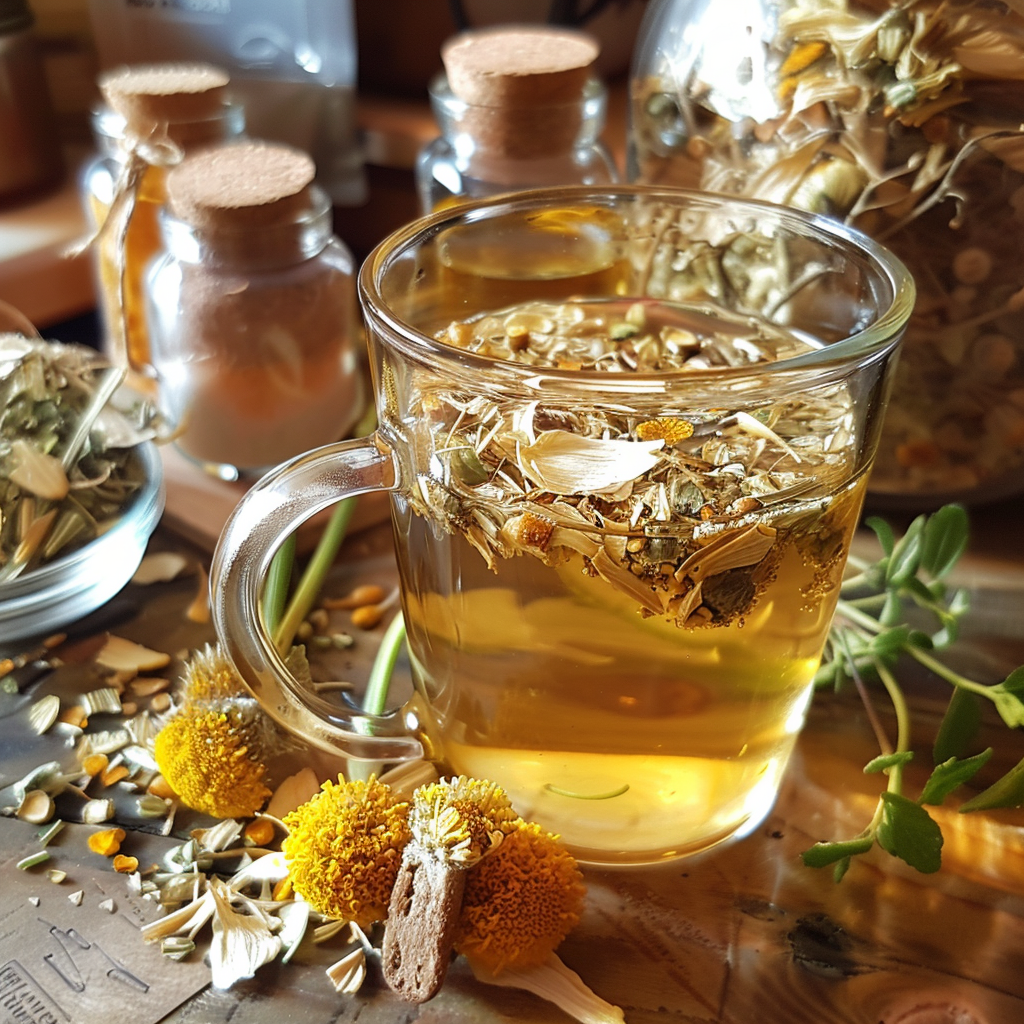 Infusion Apaisante au Millepertuis et à la Camomille