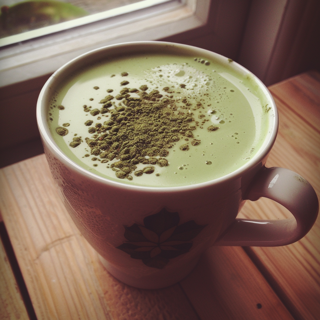 Latte Apaisant au Matcha et à la Vanille