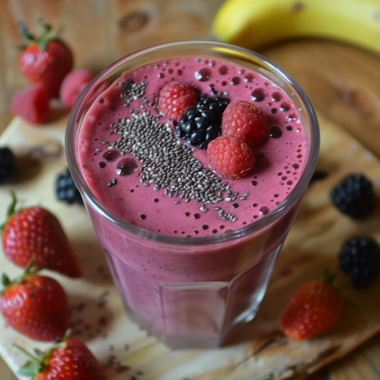 Smoothie Antioxydant à l'Échinacée et aux Baies