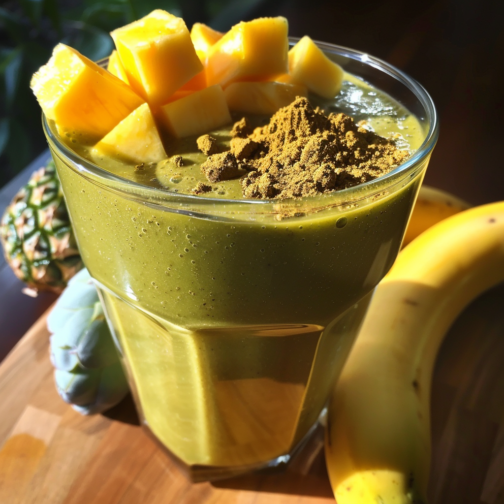 Smoothie Vitalité au Moringa et aux Fruits Tropicaux
