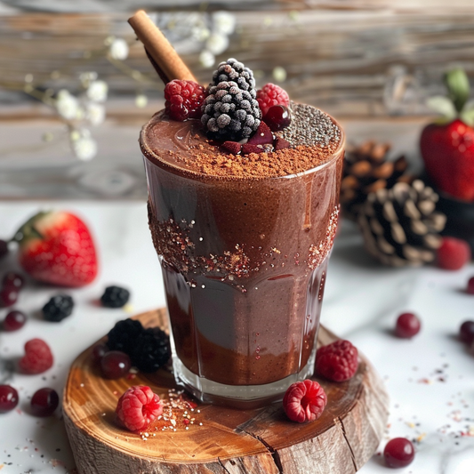 Smoothie Énergisant au Chaga et aux Baies