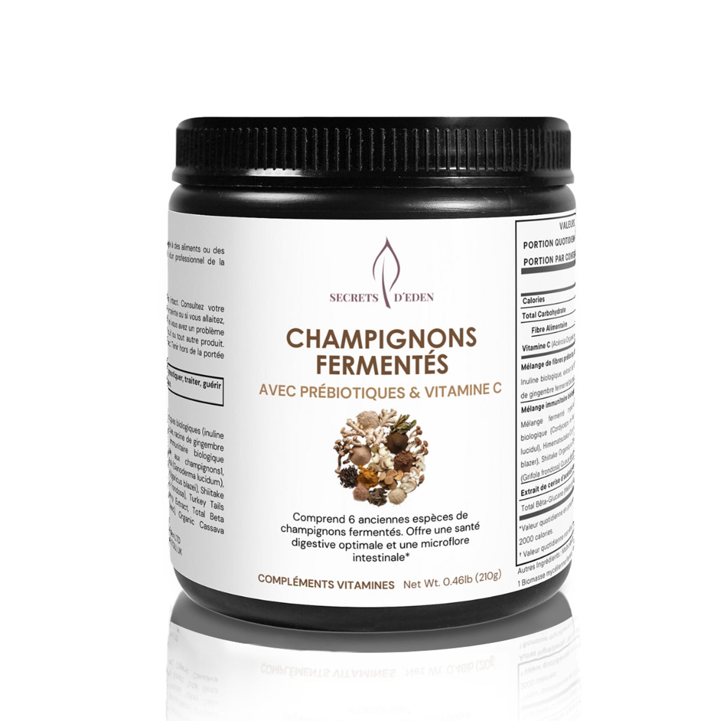 Poudre de champignons fermentés - Probiotics & vitamine C